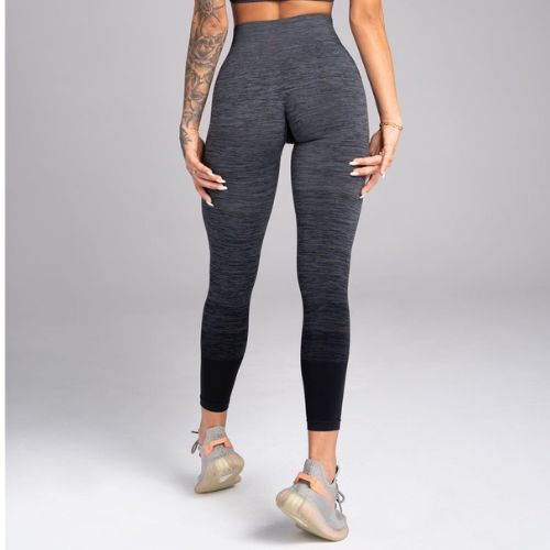 Damen-Leggings Gym Glamour Ombre grau 223