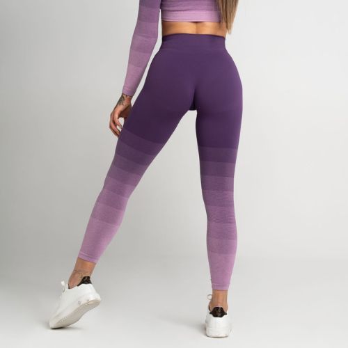 Damen-Leggings Gym Glamour Ombre lila 282