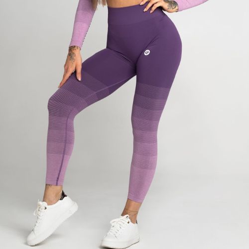 Damen-Leggings Gym Glamour Ombre lila 282