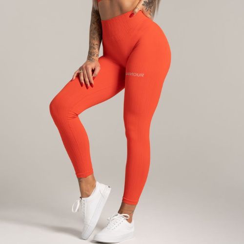 Women's Gym Glamour Push-up Leggings orange 369