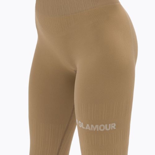 Damen Leggings Gym Glamour push up beige 312