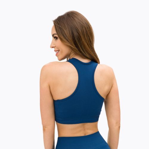 Damen Trainings-BH Gym Glamour push up navy blau 321