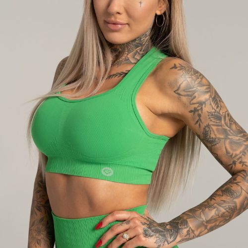 Damen Trainings-BH Gym Glamour push up grün 376