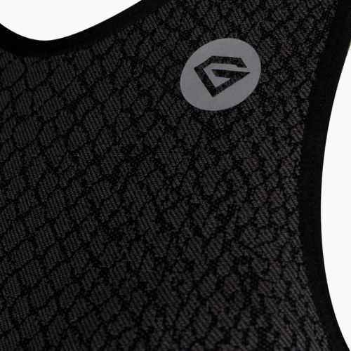 Damen Trainings-BH Gym Glamour Top Snake grau 366