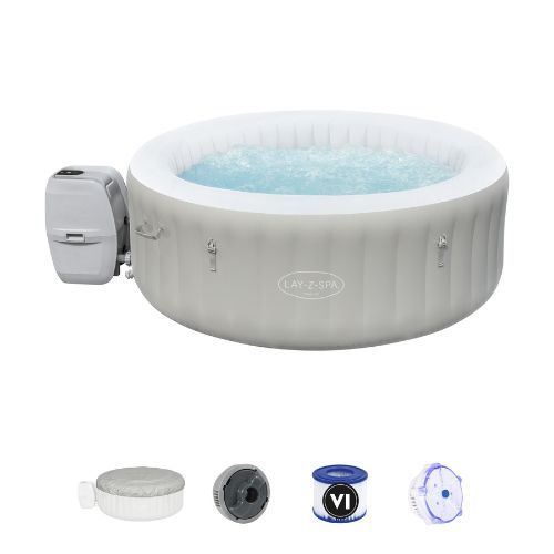 Bestway Lay-Z-Spa Tahiti aufblasbarer Pool mit Hydromassage 60007