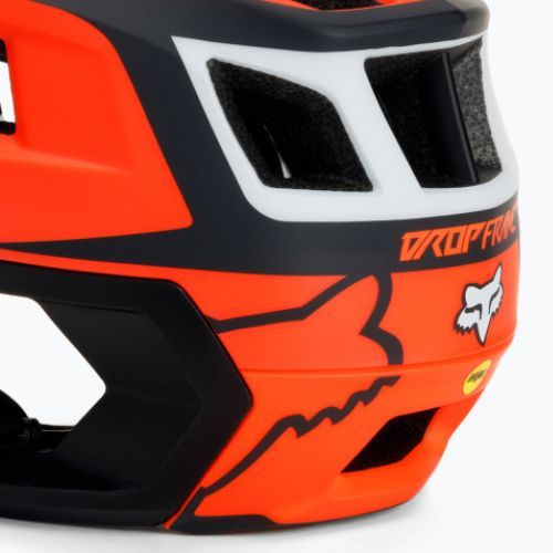 FOX Dropframe Pro Fahrradhelm Dvide orange und schwarz 29396