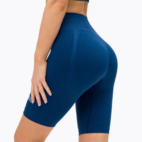 Damen Trainingsshorts Gym Glamour Bikery push up blau 317