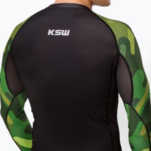 Herren KSW Camo LS Rashguard schwarz