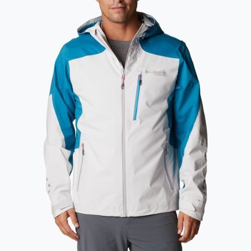 Columbia Herren Softshelljacke Titan Pass 2.5L 043 blau-grau 1888941