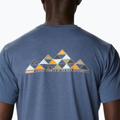 Herren Columbia Tech Trail Graphic Tee blau 1930802 Trekkinghemd
