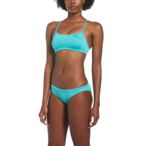 Zweiteiliger Damen-Badeanzug Nike Essential Sports Bikini hellblau NESSA211-345