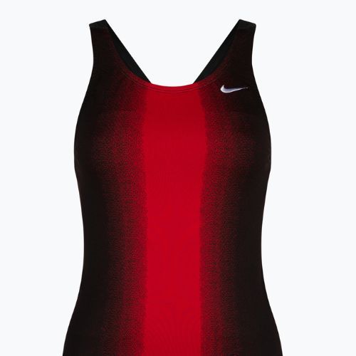 Nike Fade Sting Damen Badeanzug einteilig schwarz und rot NESS8050-614
