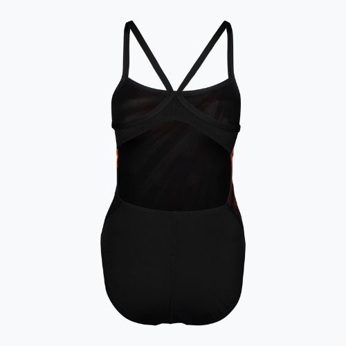 Nike Spectrum Damen Badeanzug einteilig schwarz und rot NESSA014-614