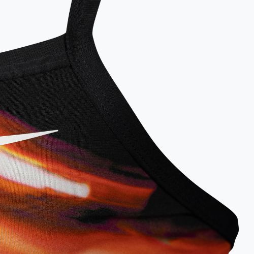 Nike Spectrum Damen Badeanzug einteilig schwarz und rot NESSA014-614