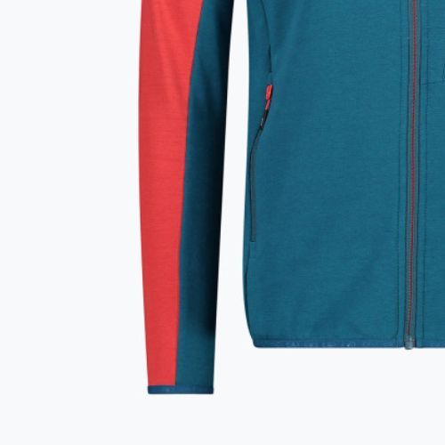 CMP blau/rotes Herren-Trekking-Sweatshirt 31L6327/M916
