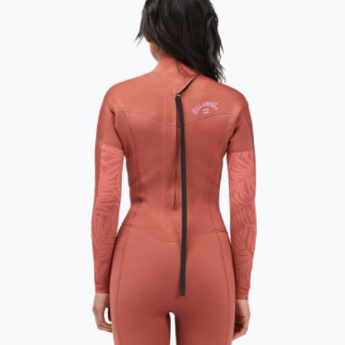 Neoprenanzug für Frauen Billabong 3/2 Synergy BZ L/SL red clay