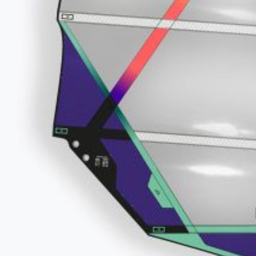 Windsurfsegel DUOTONE E_Pace schwarz-grün 14220-1213