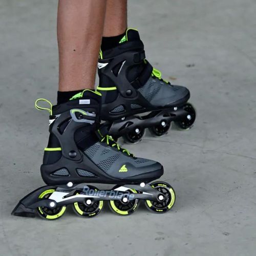 Herren Rollerblade Macroblade 80 Rollschuhe schwarz 07100600 1A1