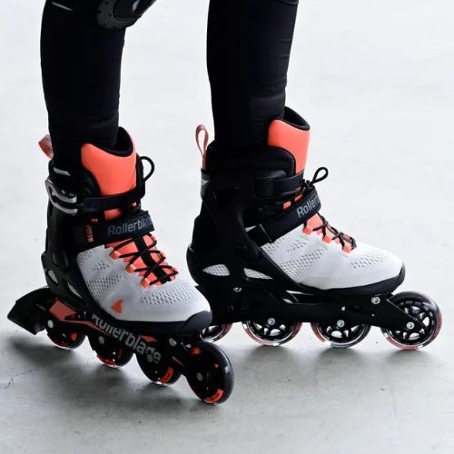 Damen Rollerblade Macroblade 80 grau-orange 07100700 R50 Rollschuhe