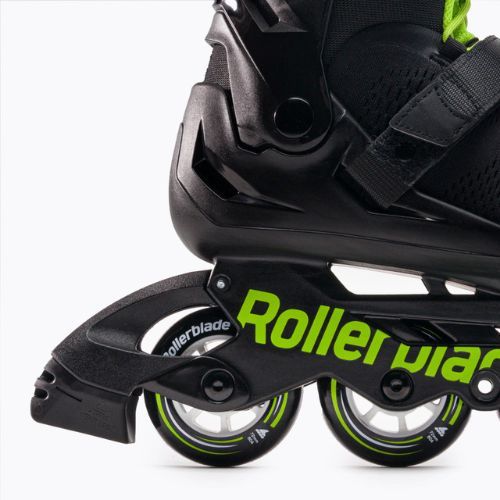 Rollerblade Microblade Kinder Rollschuhe schwarz/grün 07221900 T83