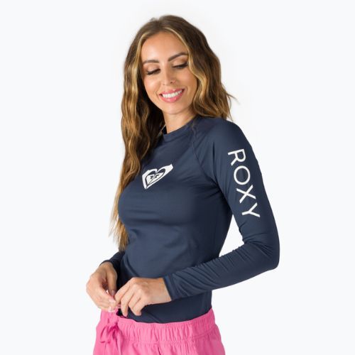 Schwimm-Langarmshirt für Frauen ROXY Whole Hearted 2021 mood indigo