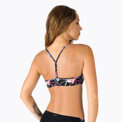 Badeanzug-Oberteil ROXY Active Bralette 2021 anthracite/floral flow