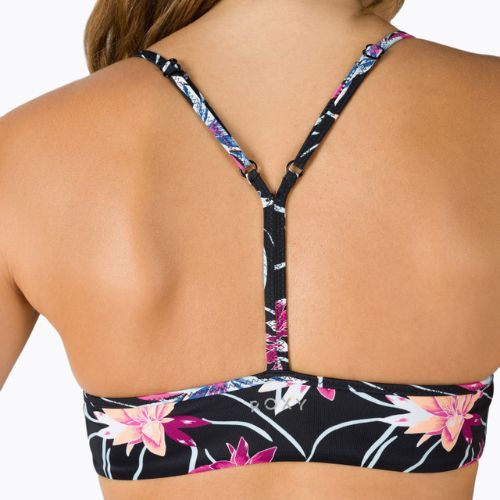 Badeanzug-Oberteil ROXY Active Bralette 2021 anthracite/floral flow