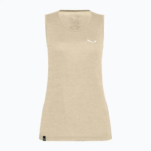 Damen-Trekking-Shirt Salewa Puez Graphic Dry Tank beige 00-0000027482