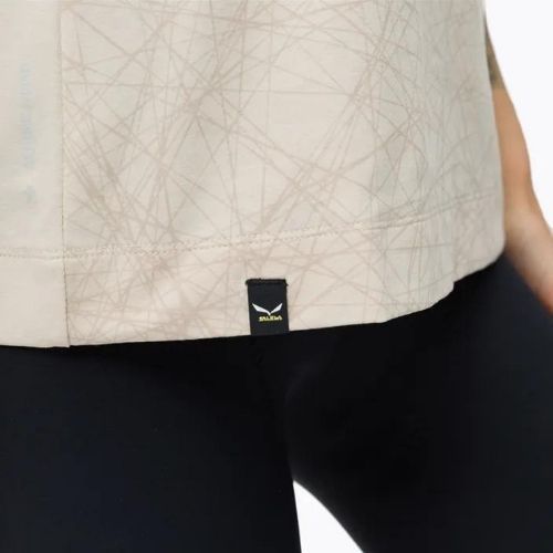 Salewa Lavaredo Hanf Print Damen-Trekking-Shirt beige 00-0000028023