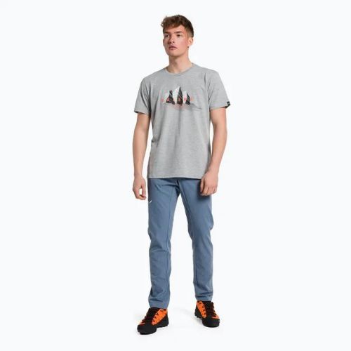 Salewa Lines Graphic Dry Herren-Trekkinghemd grau 00-0000028065