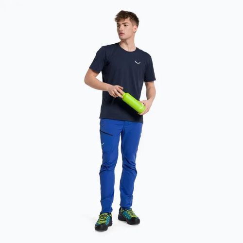 Herren-Trekking-T-Shirt Salewa Alpine Hemp Logo navy blau 00-0000028132
