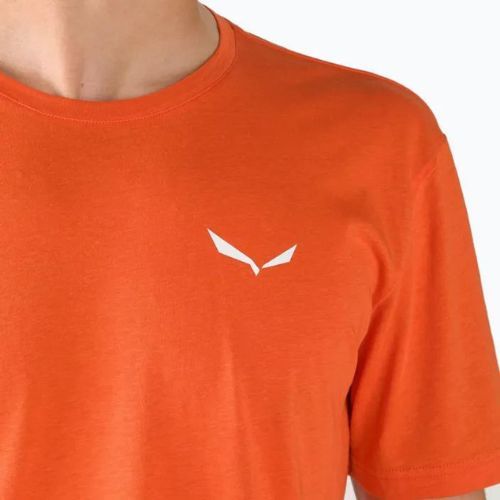 Herren Salewa Alpine Hanf Logo Trekking-T-Shirt orange 00-0000028132