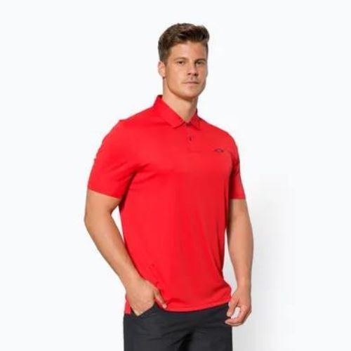 Herren Oakley Icon TN Protect RC Poloshirt rot FOA401918