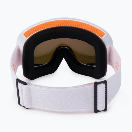 Snowboardbrille für Frauen ROXY Feenity Color Luxe 2021 bright white/sonar ml revo red