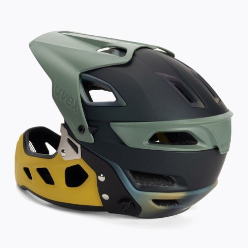 UVEX Fahrradhelm Jakkyl HDE BOA grün-gelb S4109780515