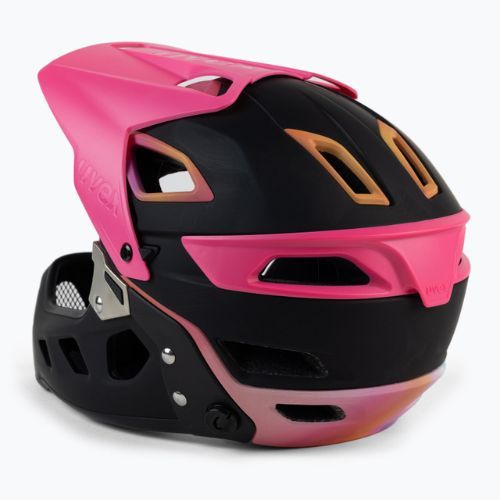 UVEX Fahrradhelm Jakkyl HDE BOA schwarz/rosa S4109780615