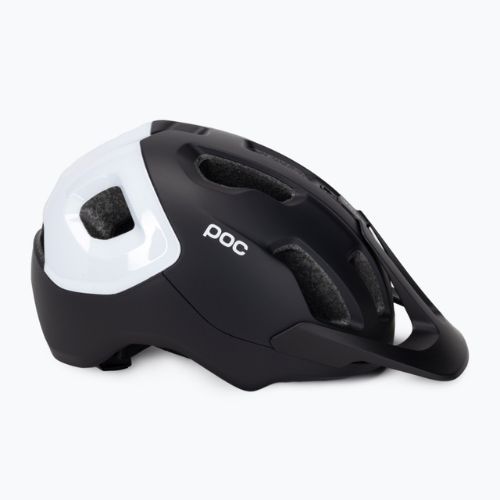 Fahrradhelm POC Axion Race MIPS uranium black matt/hydrogen white
