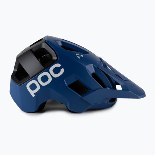 Fahrradhelm POC Kortal Race MIPS opal blue/uranium black metallic/matt