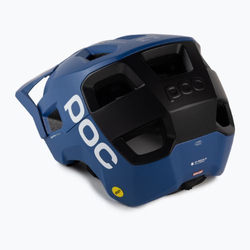 Fahrradhelm POC Kortal Race MIPS opal blue/uranium black metallic/matt