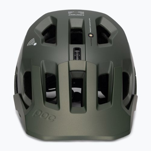 Fahrradhelm POC Kortal Race MIPS epidote green/uranium black metallic/matt