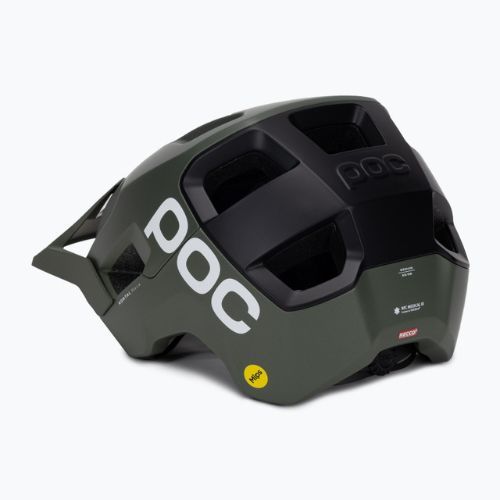 Fahrradhelm POC Kortal Race MIPS epidote green/uranium black metallic/matt
