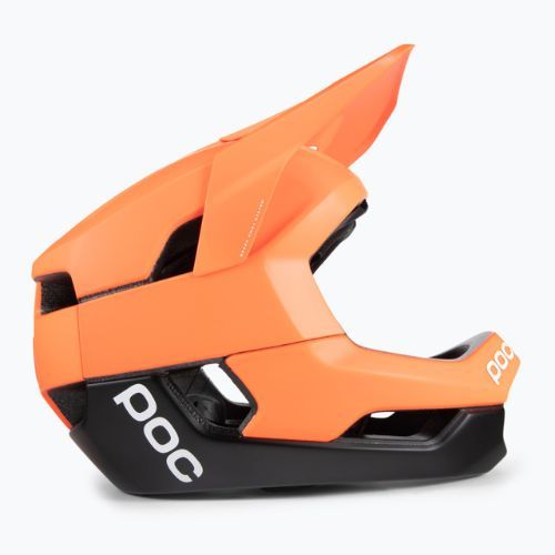 Fahrradhelm POC Otocon Race MIPS fluorescent orange avip/uranium black matt