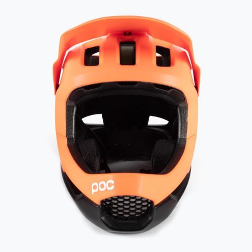 Fahrradhelm POC Otocon Race MIPS fluorescent orange avip/uranium black matt