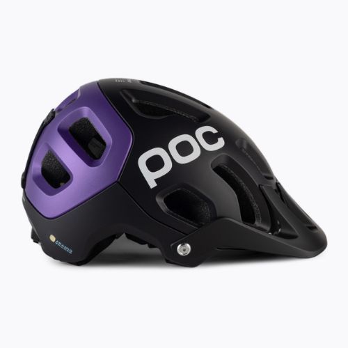 Fahrradhelm POC Tectal Race MIPS uranium black/sapphire purple metallic/matt