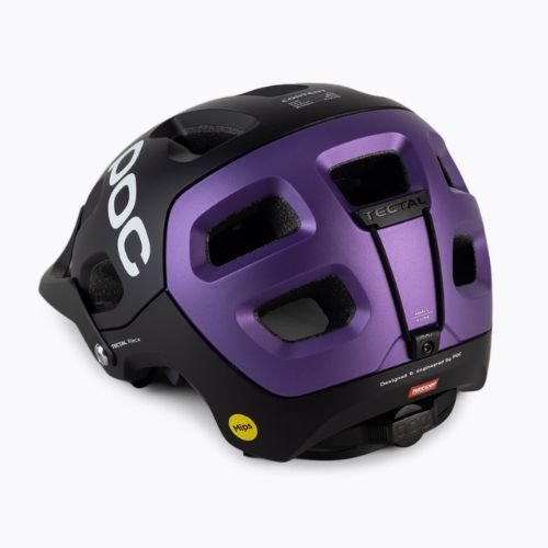 Fahrradhelm POC Tectal Race MIPS uranium black/sapphire purple metallic/matt