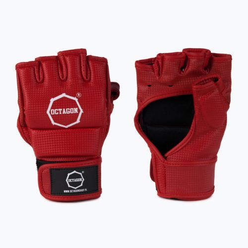 Octagon Kevlar MMA Grappling Handschuhe rot