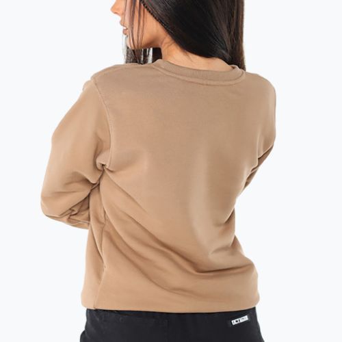 Damen Sweatshirt ohne Kapuze Octagon Klein braun