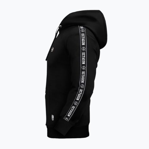 Herren Octagon Stripe Hoodie schwarz
