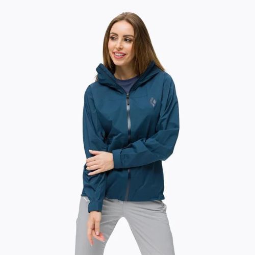 Damen Black Diamond Stormline Stretch Membran regen Jacke in navy blau APM6974014XSM1