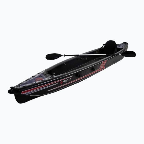 Pure4Fun Dropstitch 2-Personen-Hochdruck-aufblasbares Kajak schwarz P4F160010